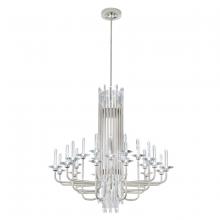  S5724-710O - Calliope 24 Light 120-277V Chandelier in Soft Silver with Optic Crystal